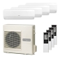 Preview: Hitachi 4x RAK-35RPE und RAM-90NP5E Multi Split Klimaanlage