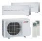 Preview: Mitsubishi Electric 2x MSZ-LN25VGK Diamond und MXZ-2F33VF Multi-Split-Klimaanlage