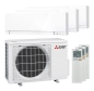 Preview: Mitsubishi Electric 3x MSZ-EF25VGK Premium und MXZ-3F54VF Multi-Split-Klimaanlage