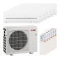 Preview: Mitsubishi Electric 6x MSZ-AY25VGK Kompakt und MXZ-6F120VF Multi-Split-Klimaanlage