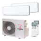 Preview: Mitsubishi Heavy 1x SRK 15 ZS-WF / 1x SRK 25 ZS-WF und SCM 30 ZS-W Multi-Split Klimaanlage