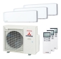 Preview: Mitsubishi Heavy 2x SRK 25 ZS-WF / 1x SRK 35 ZS-WF und SCM 71 ZS-W Multi Split Klimaanlage