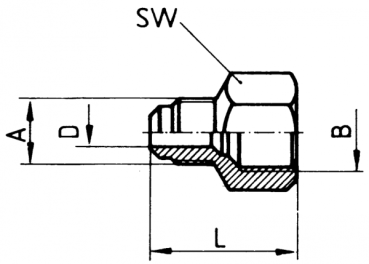 Reduzier-Aufschraubstutzen von 12 mm auf 10 mm