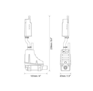 Kondensatpumpe ASPEN Mini-Lime silent+ BBJ (mit Kabelkanal)
