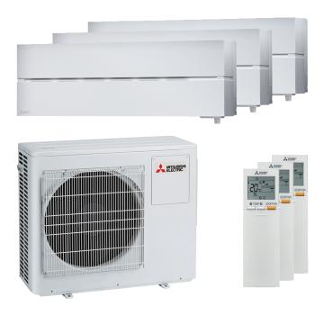 Mitsubishi Electric 3x MSZ-LN25VGK Diamond und MXZ-3F54VF Multi-Split-Klimaanlage