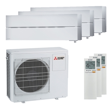 Mitsubishi Electric 3x MSZ-LN35VGK Diamond und MXZ-3F68VF Multi-Split-Klimaanlage