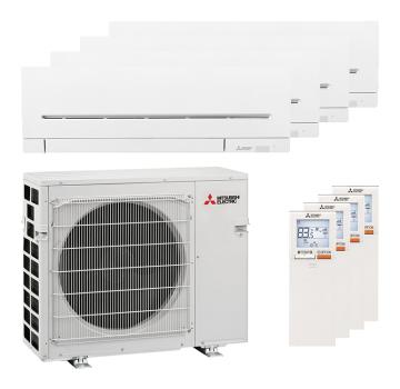 Mitsubishi Electric 3x MSZ-AY25VGK / 1x MSZ-AY35VGK Kompakt und MXZ-4F72VF Multi-Split-Klimaanlage