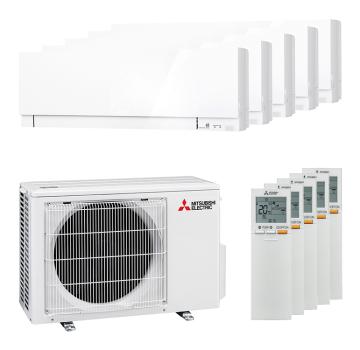 Mitsubishi Electric 5x MSZ-EF25VGK Premium und MXZ-5F102VF Multi-Split-Klimaanlage