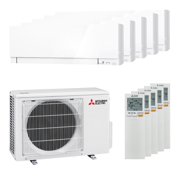 Mitsubishi Electric 5x MSZ-EF18VGK Premium und MXZ-5F102VF Multi-Split-Klimaanlage