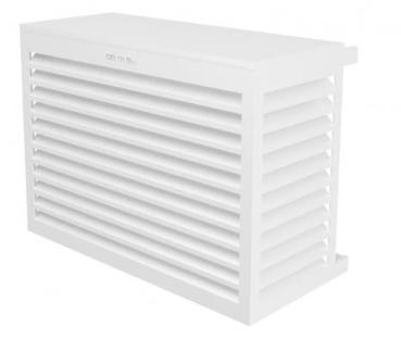 Decoclim Klimaanlagenabdeckung - ALU - Weiß (RAL 9010)