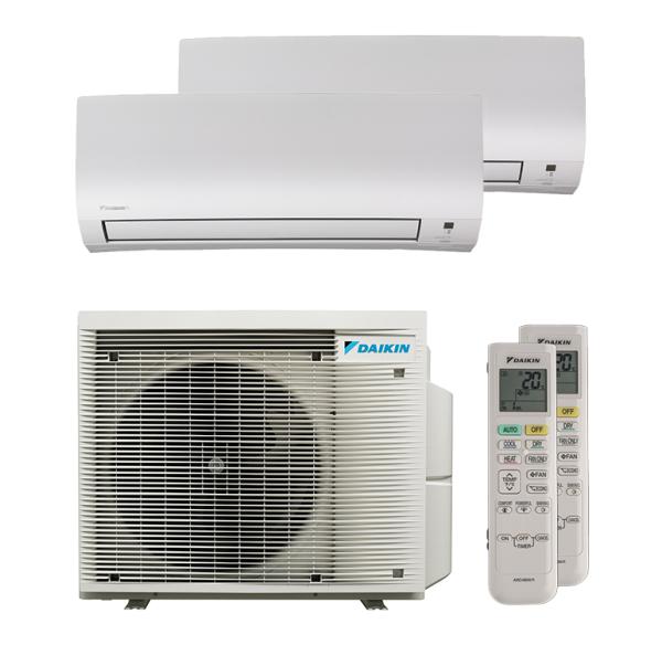 Daikin Comfora 1x FTXP 20N9 / 1x FTXP25N9 und 2MXM40A2V1B9 Multi-Split Klimaanlage