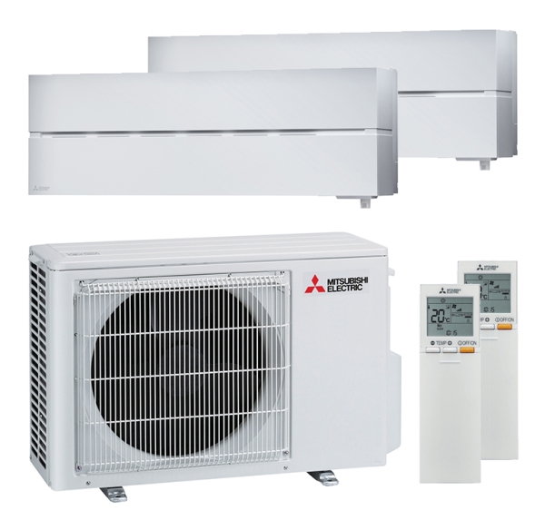 Mitsubishi Electric 2x MSZ-EF18VGK Premium und MXZ-2F33VF Multi-Split-Klimaanlage