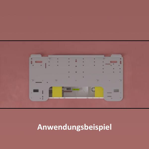 Montage-Einbaubox mit Kondensatwanne und horizontalen Abfluss