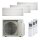 Daikin Stylish 2x FTXA 20CW  / 1x FTXA 35CW und 3MXM52A9 Multi-Split Klimaanlage