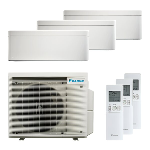 Daikin Stylish 2x FTXA 20CW  / 1x FTXA 50CW und 3MXM52A9 Multi-Split Klimaanlage