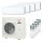Mitsubishi Heavy 4x SRK 35 ZS-WF und SCM 100 ZS-W Multi Split Klimaanlage