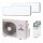 Mitsubishi Heavy 1x SRK 15 ZS-WF / 1x SRK 20 ZS-WF  und SCM 30 ZS-W Multi-Split Klimaanlage