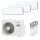 Mitsubishi Heavy 2x SRK 15 ZS-WF / 1x SRK 25 ZS-WF und SCM 41 ZS-W Multi-Split Klimaanlage