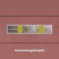 Montage-Einbaubox mit Kondensatwanne und vertikalen Abfluss