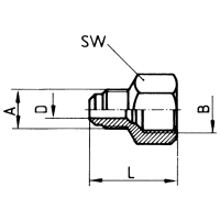 Reduzier-Aufschraubstutzen von 16 mm auf 10 mm