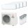 Mitsubishi Heavy 4x SRK 20 ZS-WF und SCM 71 ZS-W Multi Split Klimaanlage