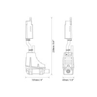 Kondensatpumpe ASPEN Mini-Lime silent+5. Generation OEM (ohne Kabelkanal)